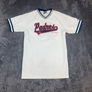 Vintage 1998 San Diego Padres MLB Jersey Bike Athletic Co White Mens Medium